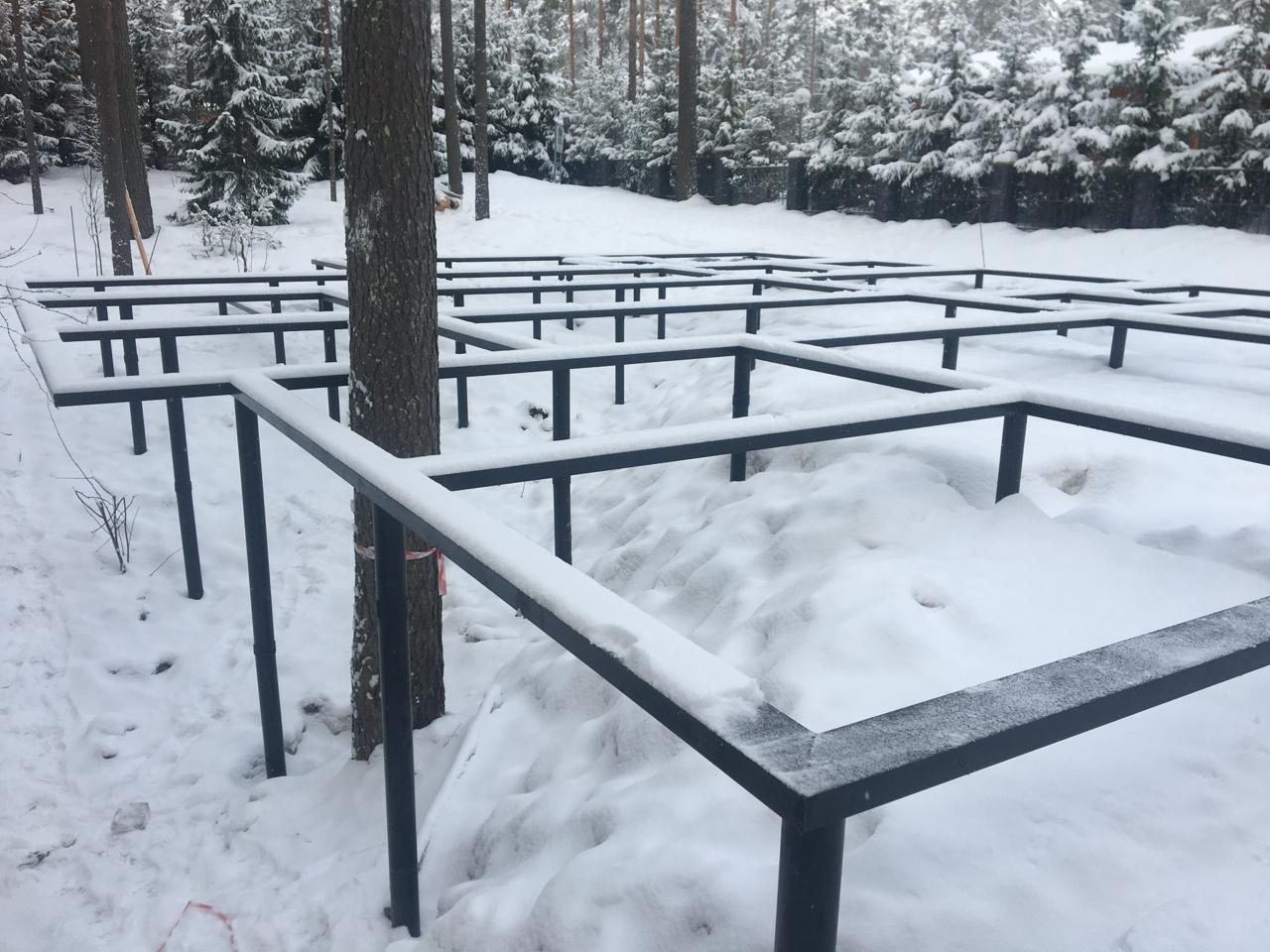 Монтаж свай в КП Иннола Парк